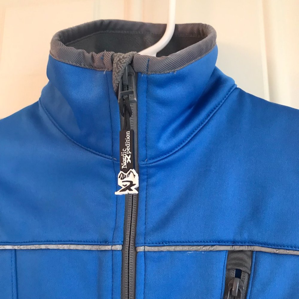 Windproof Softshell Blue Jacket no Hood